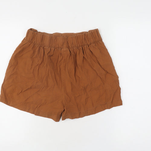 Jacqueline de Yong Women's Brown Sweat Shorts, Size 10