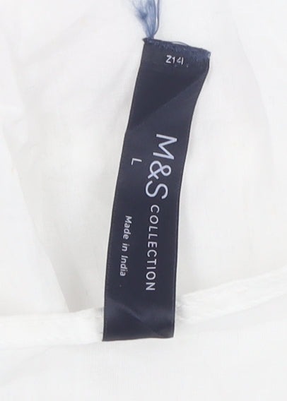Marks and Spencer Women’s White Top, Size L