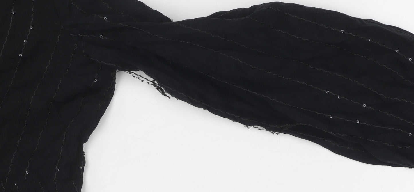 Marks and Spencer Women's Black Sequin Dress Size 14