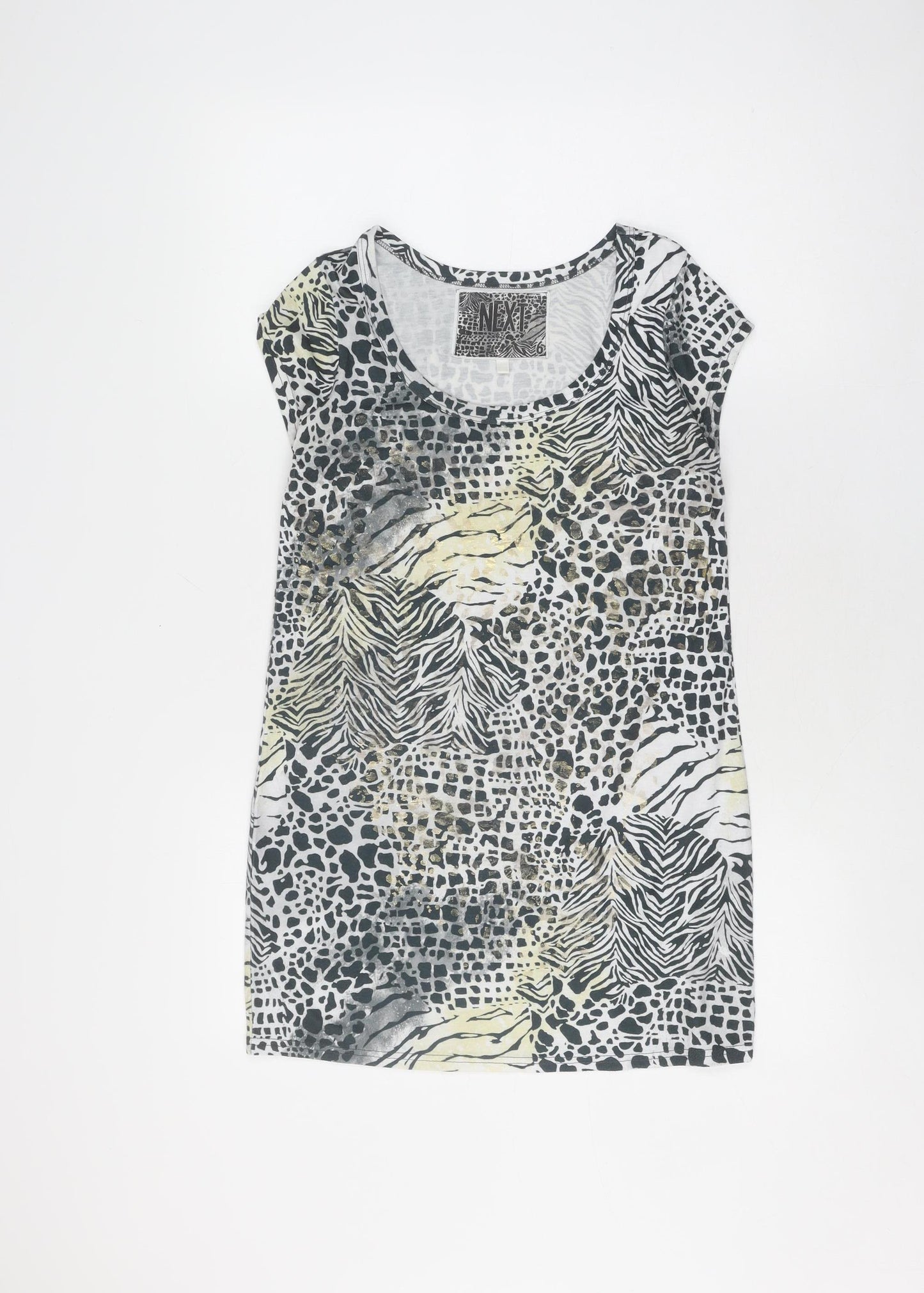 Next Women's Multicoloured Animal Print Blouse Size 6