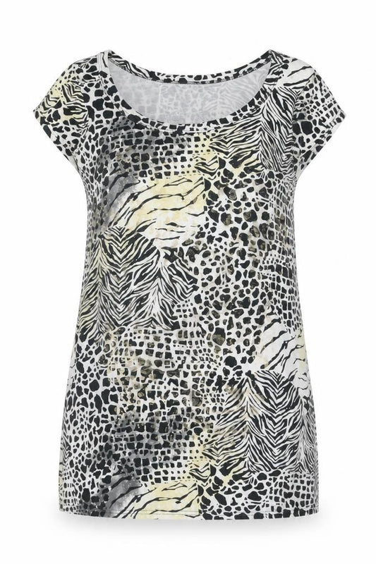 Front view of Next Women's Multicoloured Animal Print Blouse, size 6