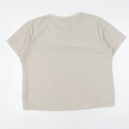 Honor Millburn Women's Beige Round Neck T-Shirt L