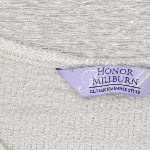 Honor Millburn Women's Beige Round Neck T-Shirt L