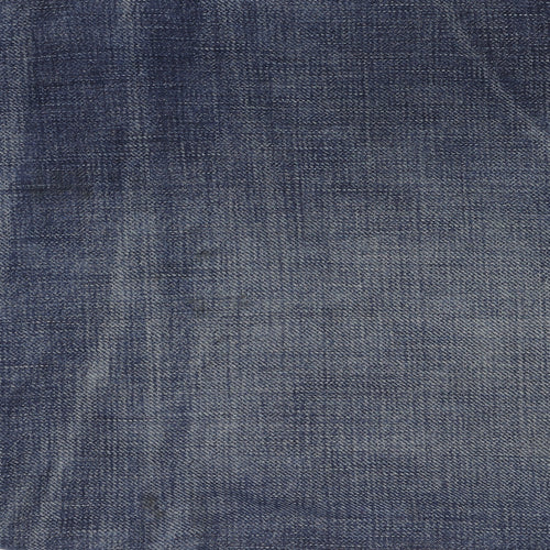 NSF Women's Blue Straight Leg Distressed Jeans Size 31