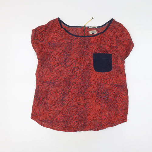 Hilfiger Denim Women's Red Animal Print T-Shirt