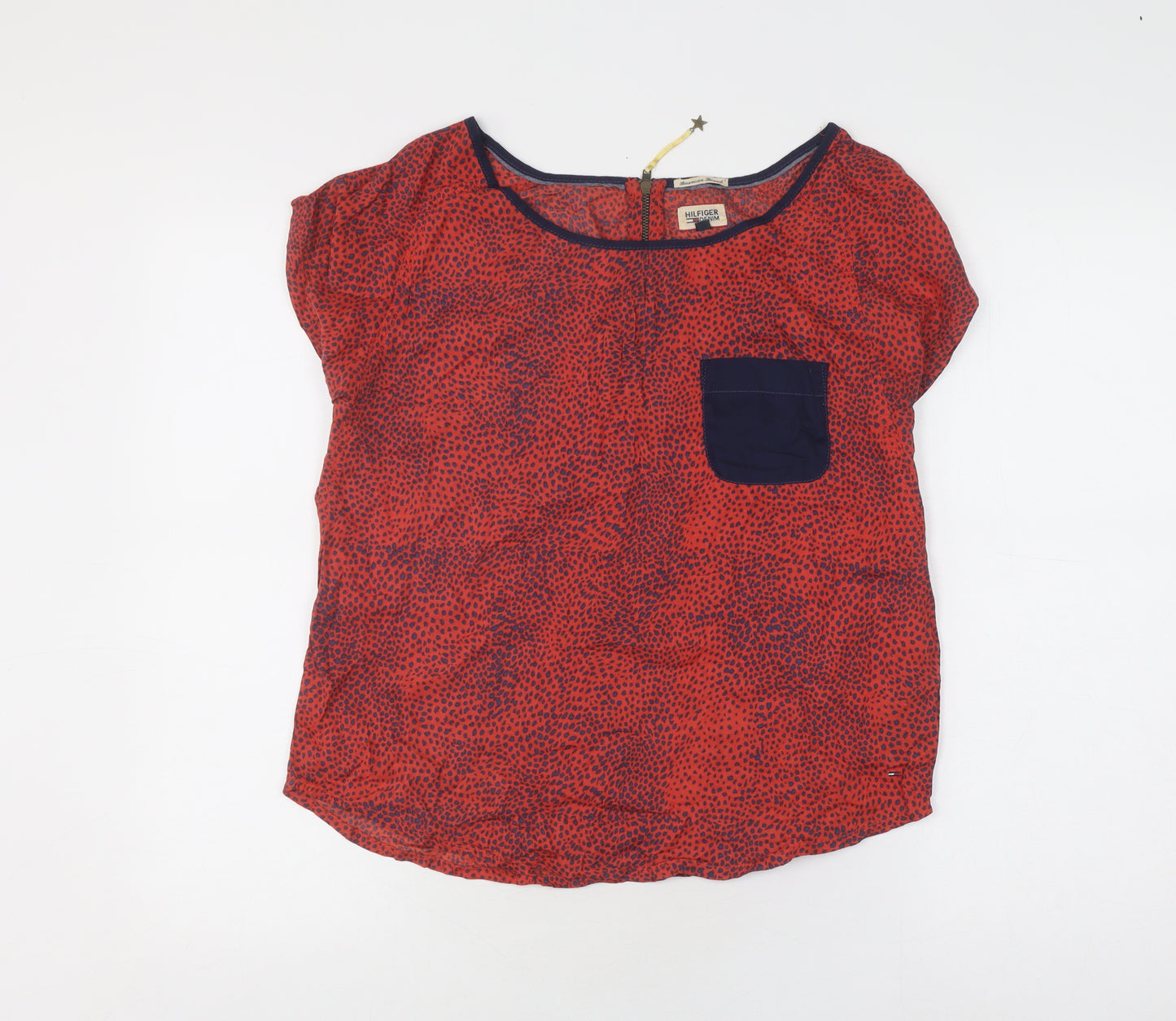 Hilfiger Denim Women's Red Animal Print T-Shirt