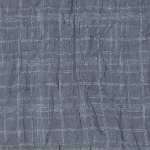 Apricot Women's Blue Check Blouse Size S 3/4 Sleeve V-Neck