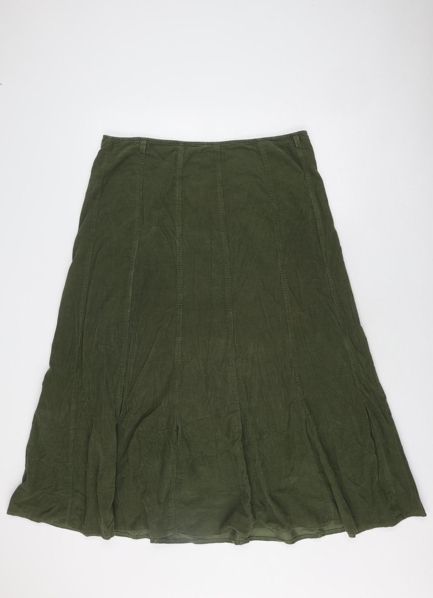 Marks and Spencer Women's Green Skirt, Size 18