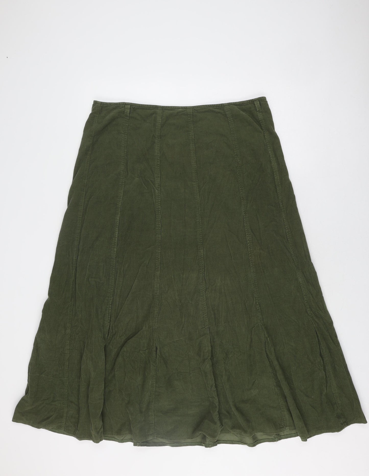 Marks and Spencer Women's Green Skirt, Size 18