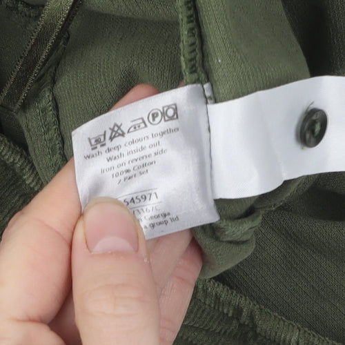 Marks and Spencer Women's Green Skirt, Size 18