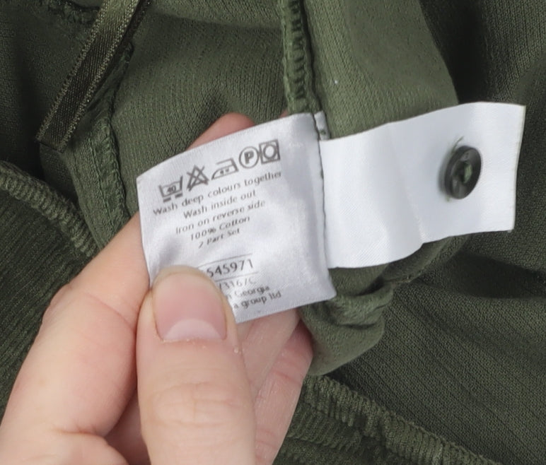 Marks and Spencer Women's Green Skirt, Size 18