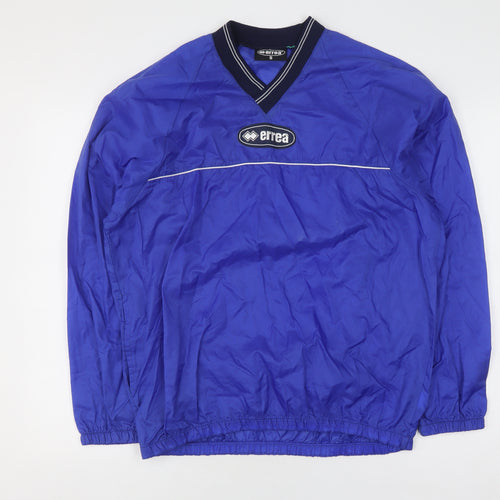Errea Men's Blue Windbreaker Jacket Size S