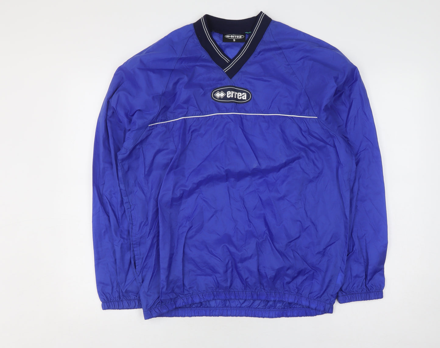 Errea Men's Blue Windbreaker Jacket Size S