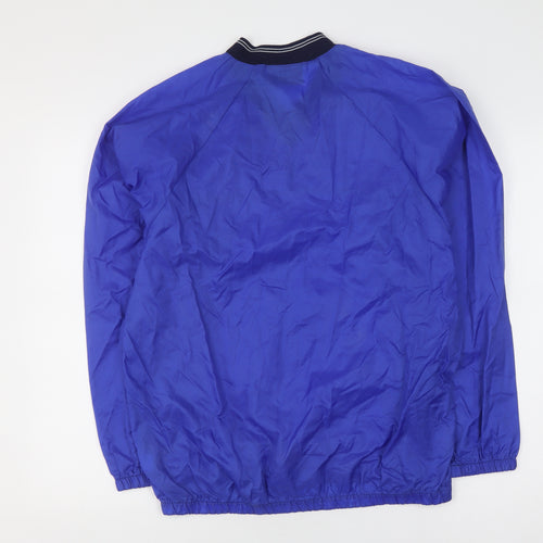 Errea Men's Blue Windbreaker Jacket Size S