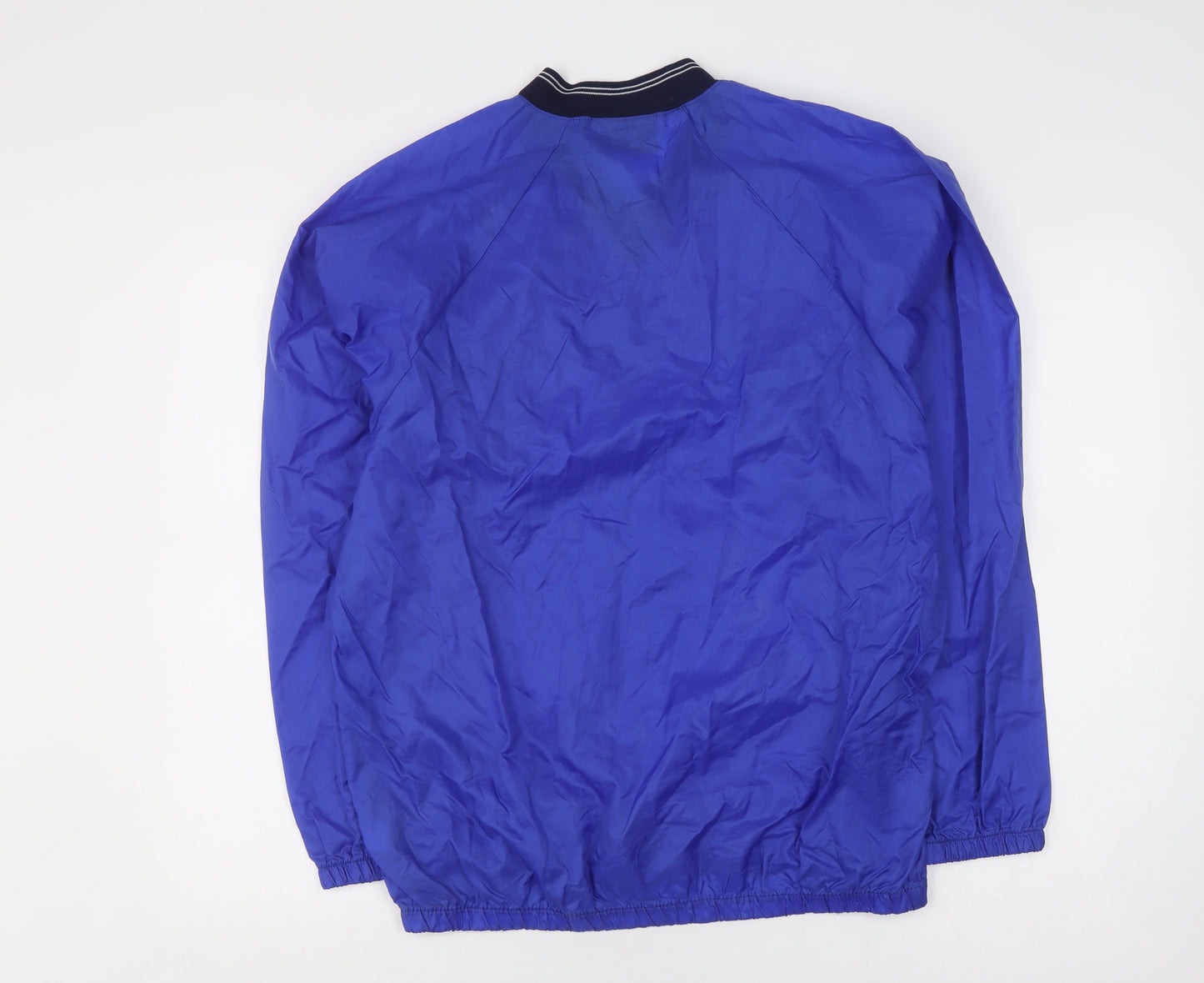 Errea Men's Blue Windbreaker Jacket Size S