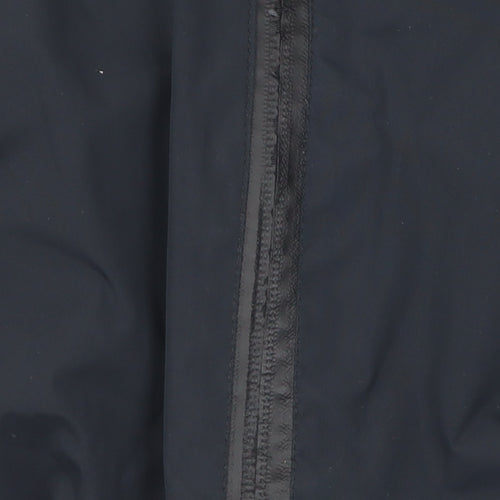 Technolayer Women's Black Lightweight Waterproof Hooded Jacket Size 12