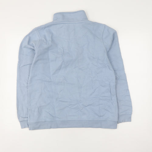 Crew Clothing Men’s Blue 1/4 Zip Sweatshirt Size 10