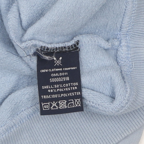 Crew Clothing Men’s Blue 1/4 Zip Sweatshirt Size 10