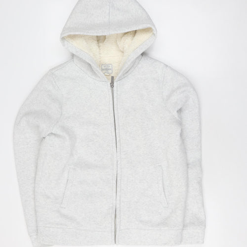 Fat Face Women’s Grey Hooded Lined Jacket XS