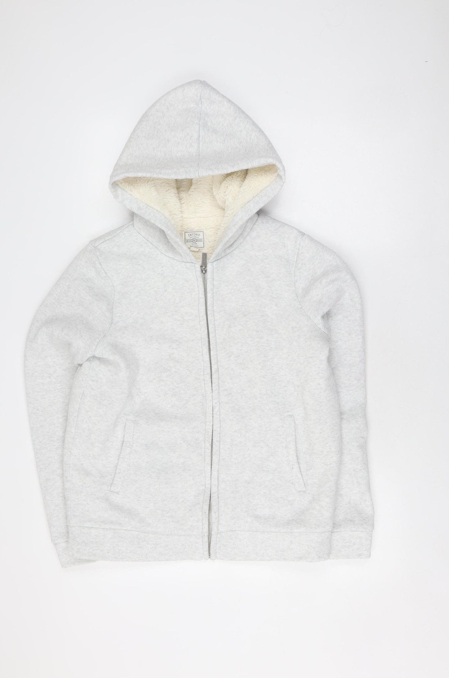 Fat Face Women’s Grey Hooded Lined Jacket XS