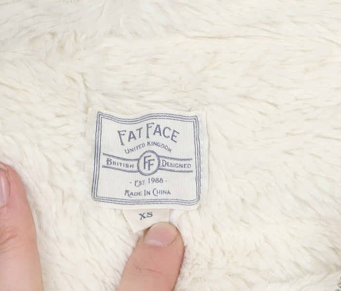 Fat Face Women’s Grey Hooded Lined Jacket XS