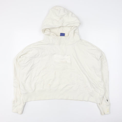 Champion Unisex White Pullover Hoodie Medium