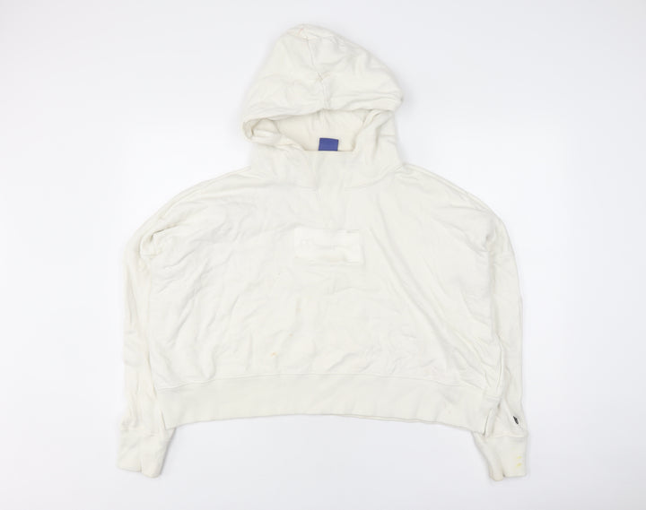 Champion Unisex White Pullover Hoodie Medium