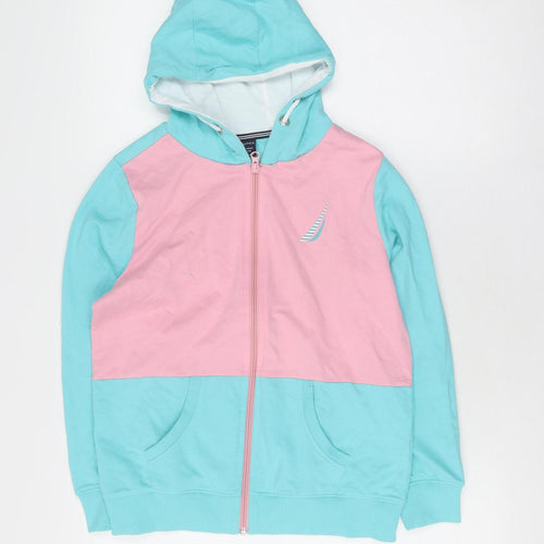 Nautica Multicoloured Girls Basic Jacket, 11 Years, Hooded Zip
