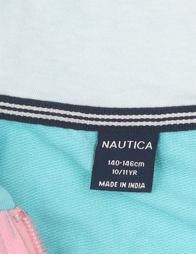 Nautica Multicoloured Girls Basic Jacket, 11 Years, Hooded Zip