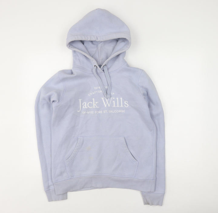 Jack Wills Women's Blue Pullover Hoodie Size 10