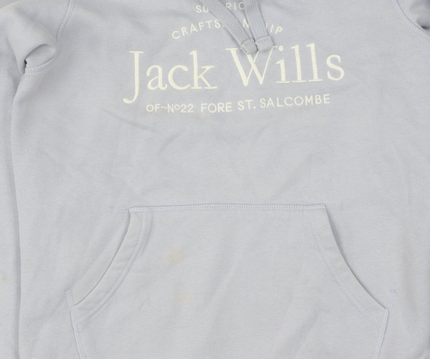 Jack Wills Women's Blue Pullover Hoodie Size 10