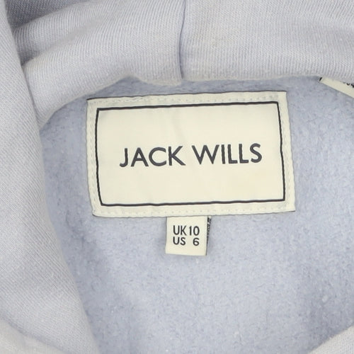 Jack Wills Women's Blue Pullover Hoodie Size 10