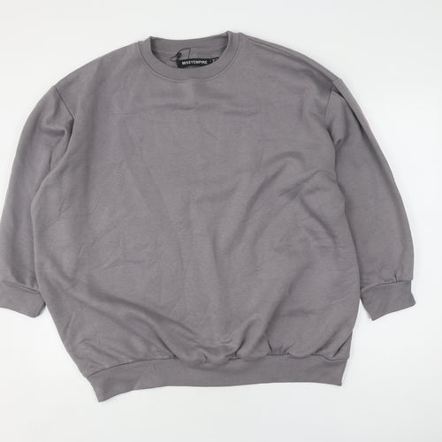 Missyempire Women's Grey Pullover Sweatshirt Size 10