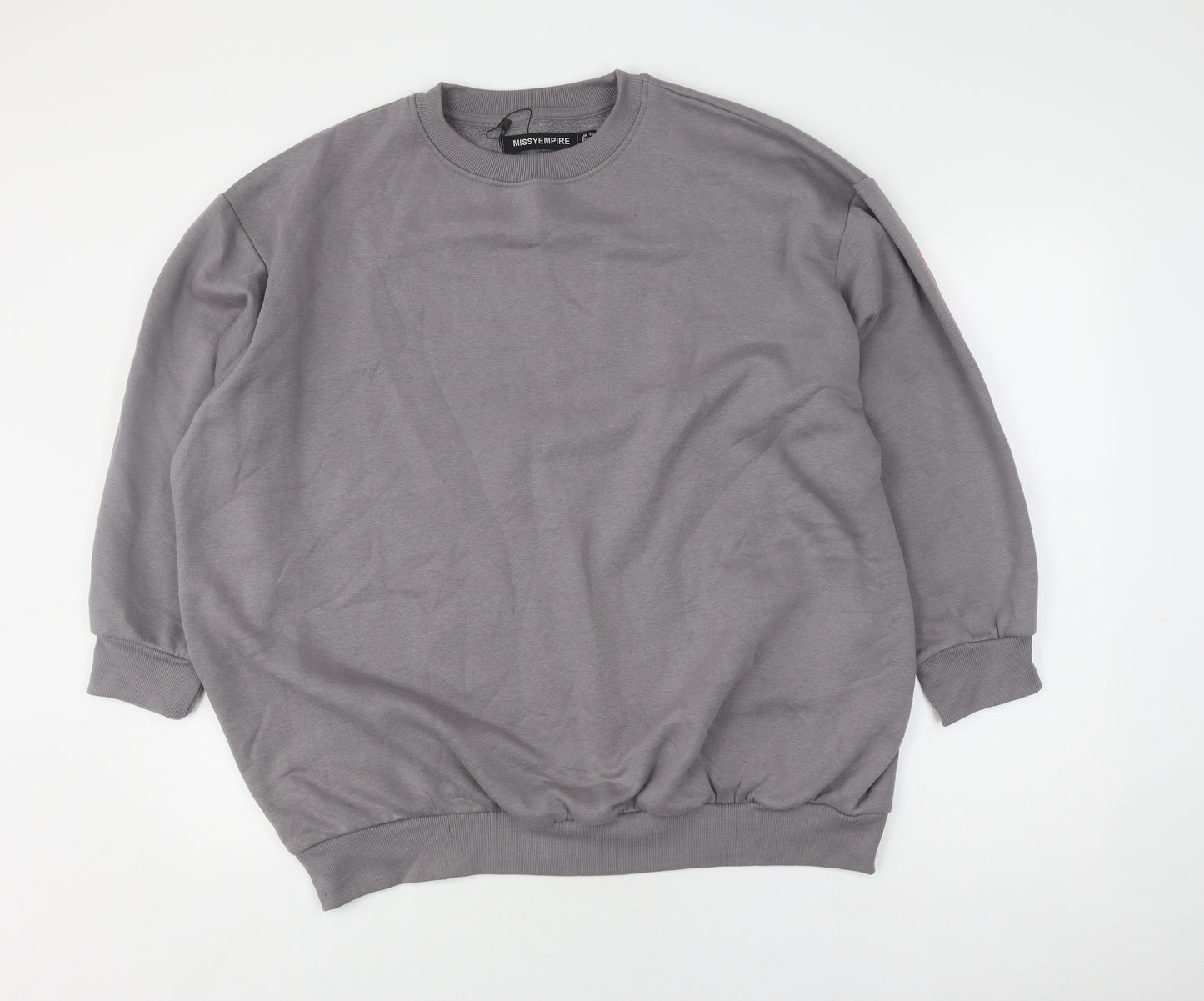 Missyempire Women's Grey Pullover Sweatshirt Size 10