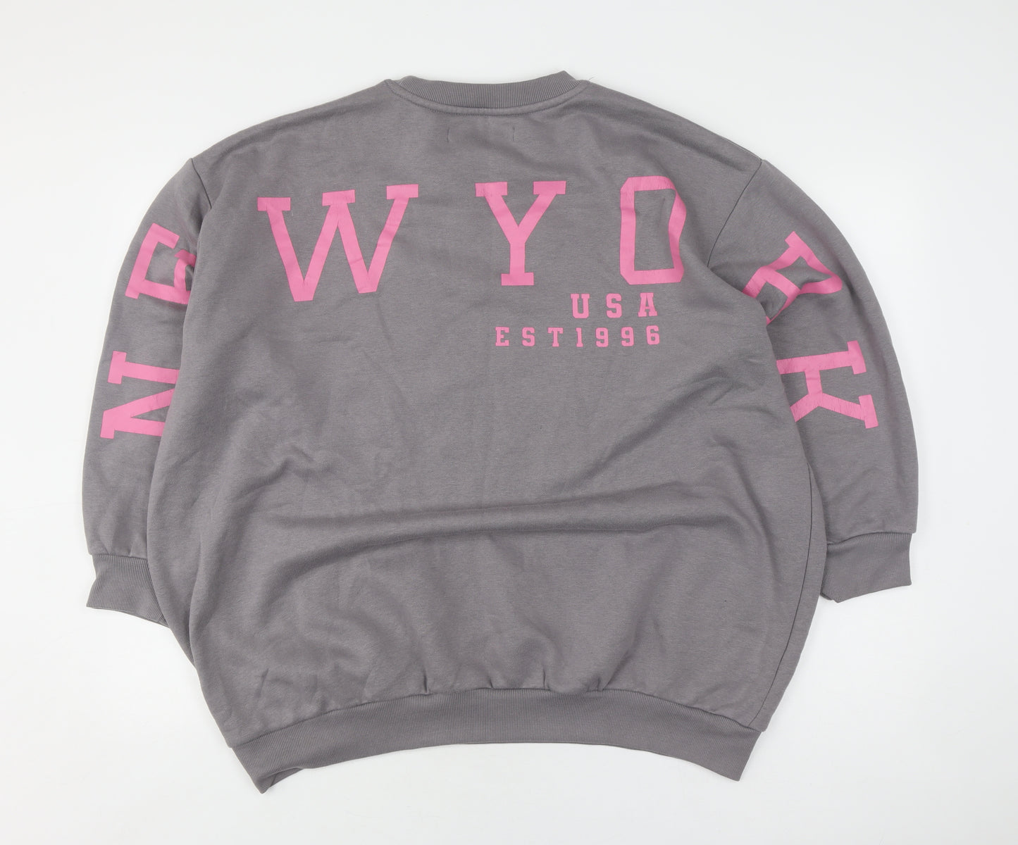 Missyempire Women's Grey Pullover Sweatshirt Size 10