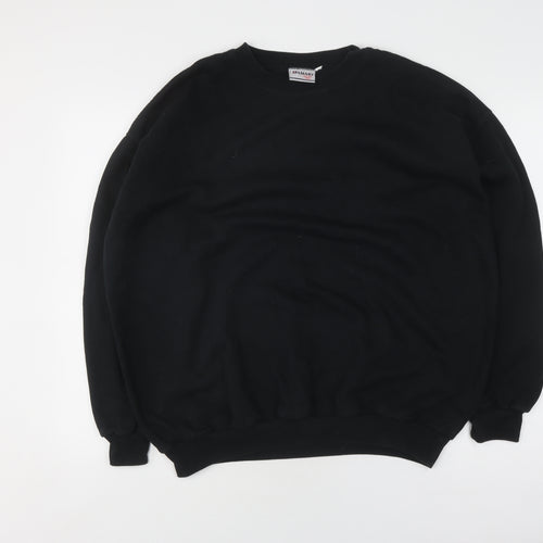 Damart Unisex Black Pullover Sweatshirt L Classic