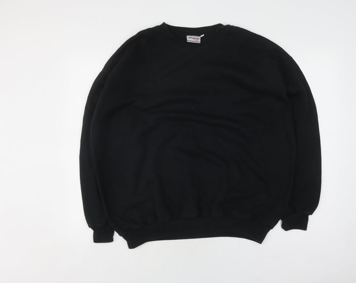 Damart Unisex Black Pullover Sweatshirt L Classic