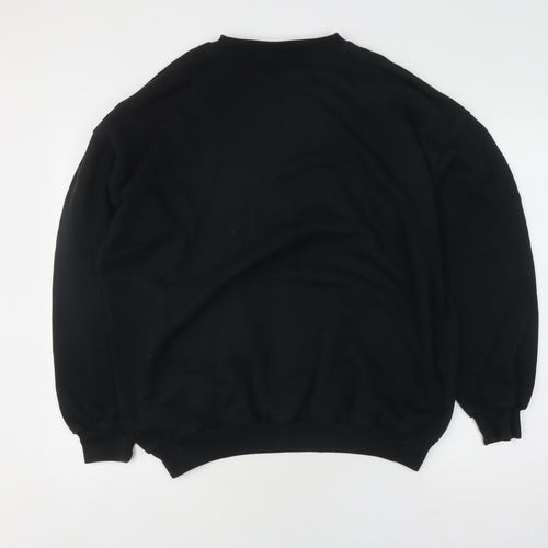 Damart Unisex Black Pullover Sweatshirt L Classic