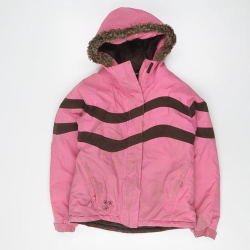 Alpine Snowsport Girls Pink Ski Jacket 11-12 Years