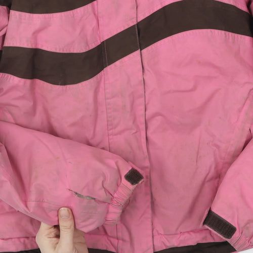 Alpine Snowsport Girls Pink Ski Jacket 11-12 Years