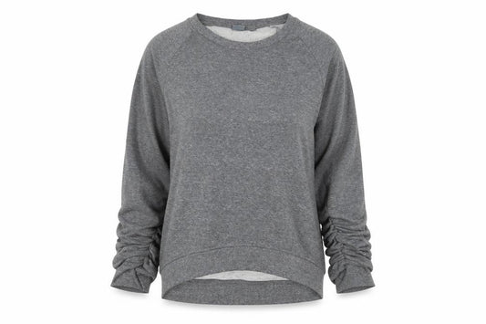 Front view of Next Teen Grey Pullover Sweatshirt, size 14, Casual Comfort
