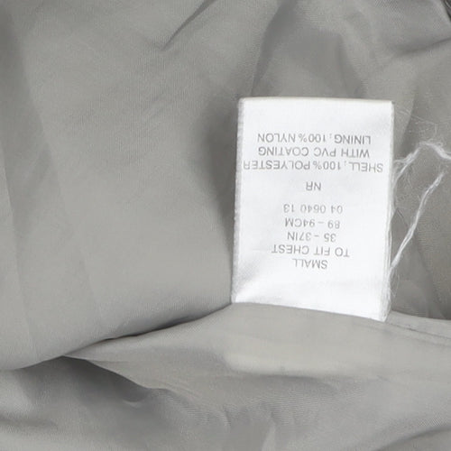 Peter Storm Men's Grey Hooded Rain Jacket, Size S