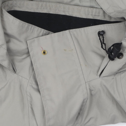 Peter Storm Men's Grey Hooded Rain Jacket, Size S