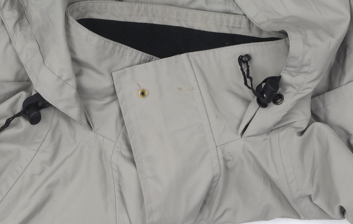 Peter Storm Men's Grey Hooded Rain Jacket, Size S