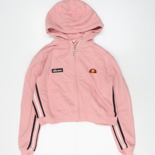 Ellesse Women's Pink Full Zip Hoodie Size 10