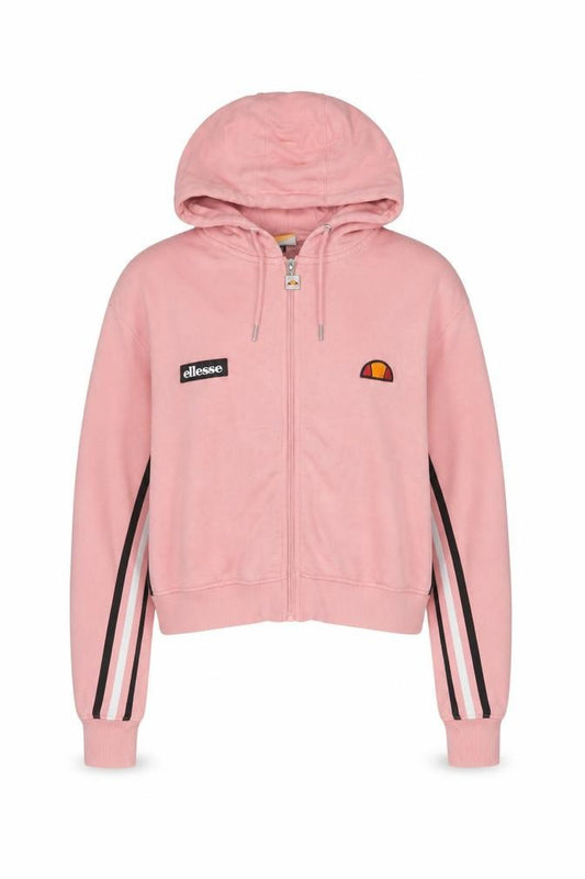 Front view of Ellesse Women's Pink Full Zip Hoodie, size 10