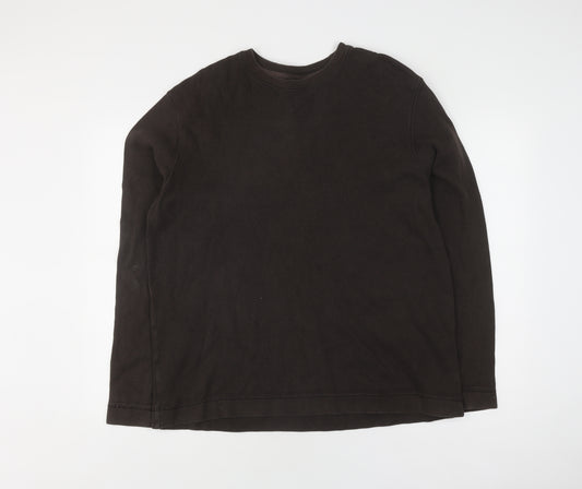 GAP Men's Brown Cotton Pullover Jumper L