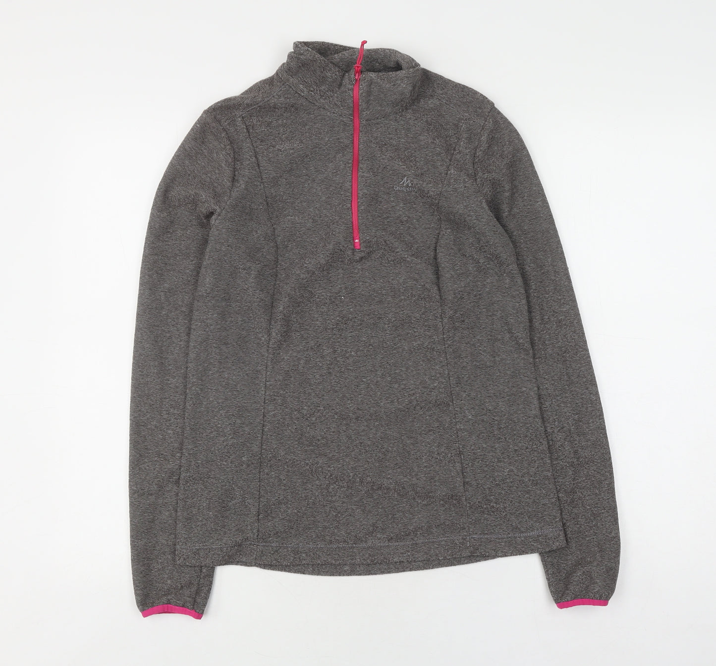 Decathlon Women's Grey 1/2 Zip Pullover Sweatshirt XS