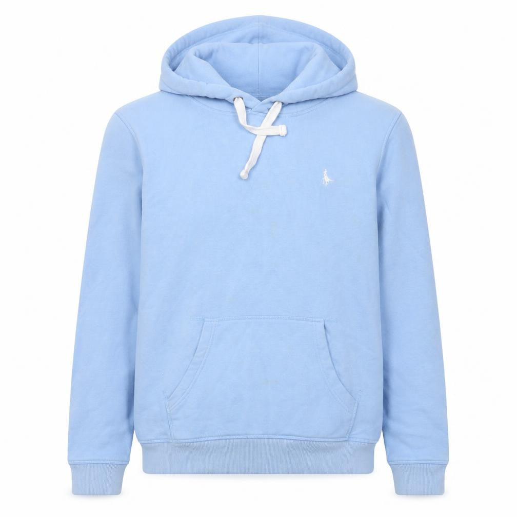 Front view of Jack Wills Women's Blue Pullover Hoodie, size 12