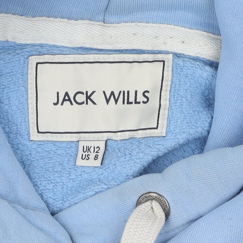 Jack Wills Women's Blue Pullover Hoodie Size 12
